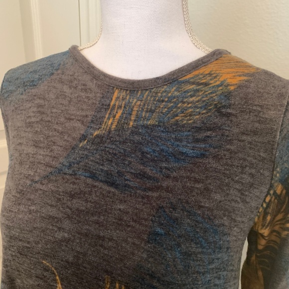 3/4 Sleeve Feather Dress - Picture 3 of 4